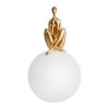 Designerska lampa stołowa dekoracyjna ozdobna kobieca sylwetka złota szklana kula WOMAN ST-6022-C gold Step Into Design